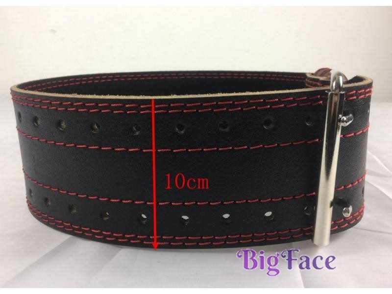 Genuine Leather Pro Weight Lifting Belt Gym Fitness Squat Training Stabilizing Carousel 1