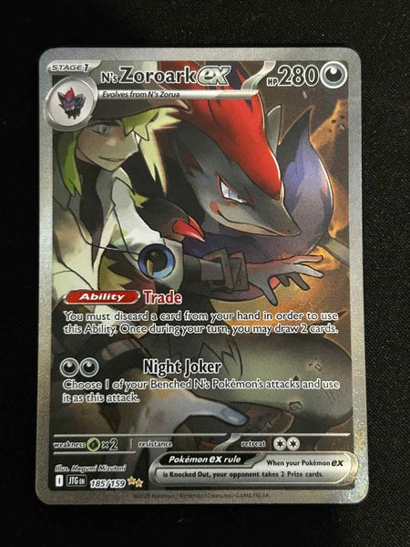 N's Zoroark ex 185/159 M / NM SV09 Journey Together Special Illustration Rare Carousel 1