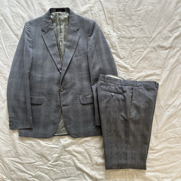 Vintage 1970s Canterbury Plaid Pure Wool Suit NZ Made Carousel 1
