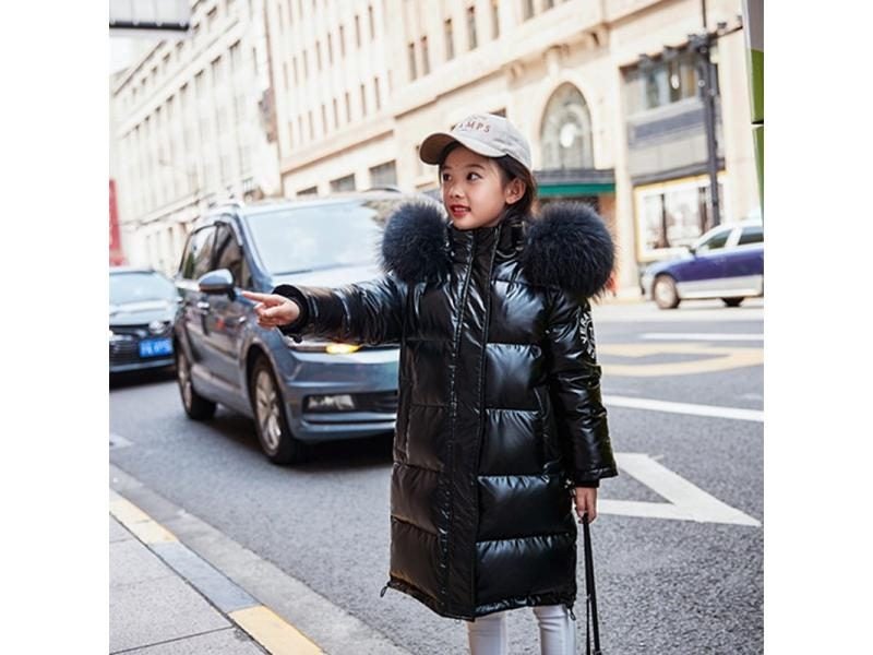 Children's 80 Winter White Duck Down Snowsuit For Girls Waterproof Outdoor Carousel 1