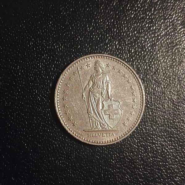 Swiss 1 franc coin from 1991 Carousel 2