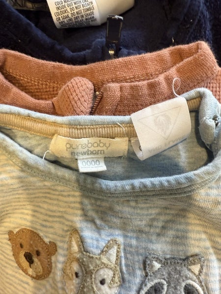 12 Onsies + Hats, Newborn Bundle, Excellent Condition AUS Brands62863216409090112