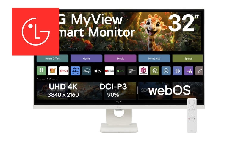 LG MyView Smart 32” 4K UHD Screen with webOS Carousel 2