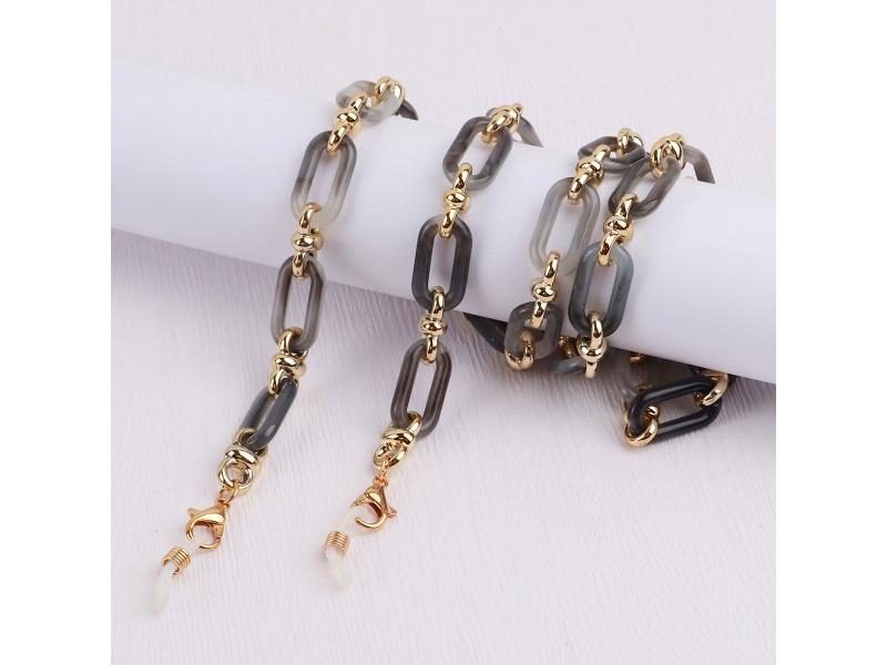 Amber Acrylic Button Chain For Women's Sunglasses Lanyards Carousel 1