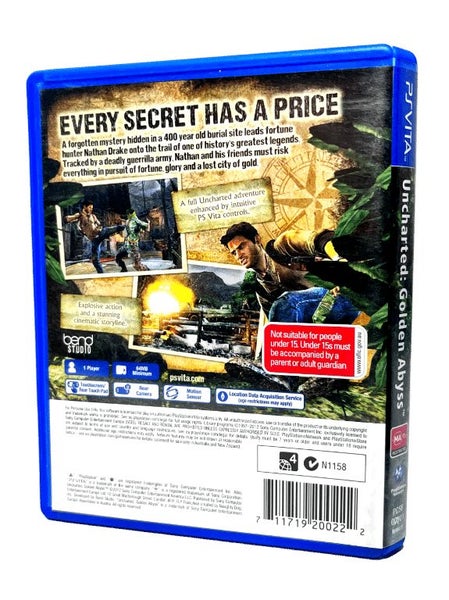 Uncharted: Golden Abyss (PS Vita) *MINT COMPLETE* Carousel 2