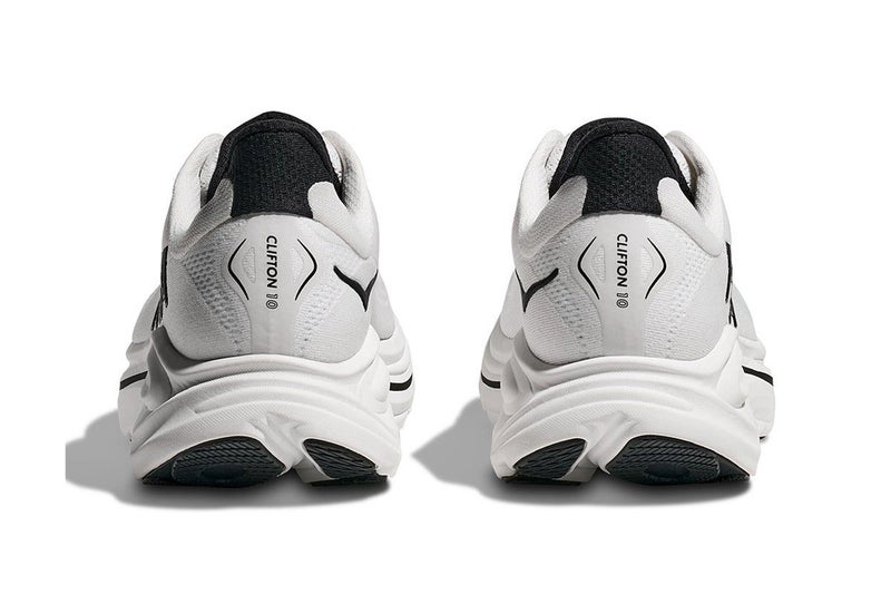 Hoka Men's Clifton 10 Running Shoes (White/Black, Size 11.5 US), Carousel 8
