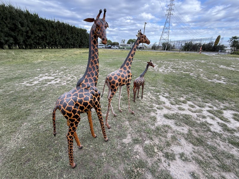 A Journey of Leather Giraffe Figures (3 pieces) Carousel 2