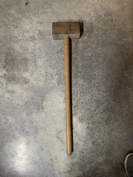 Vintage Square Large Wooden Mallet/Hammer Carousel 2