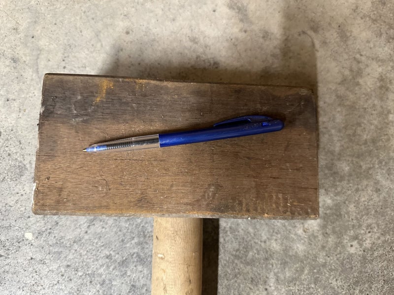 Vintage Square Large Wooden Mallet/Hammer Carousel 8