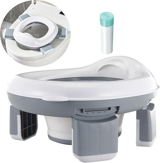 Folding Portable Potty Training Chair, Kids Travel Potty , Foldable Car Potty Carousel 2