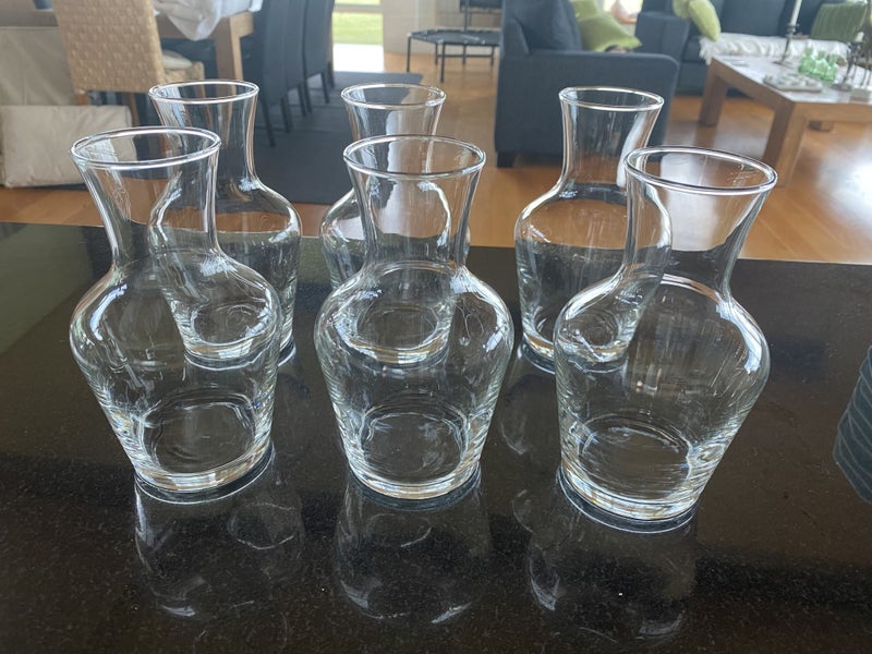 Glass Wine Carafes x 6 Carousel 1