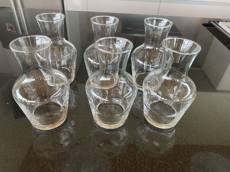 Glass Wine Carafes x 6 Carousel 6