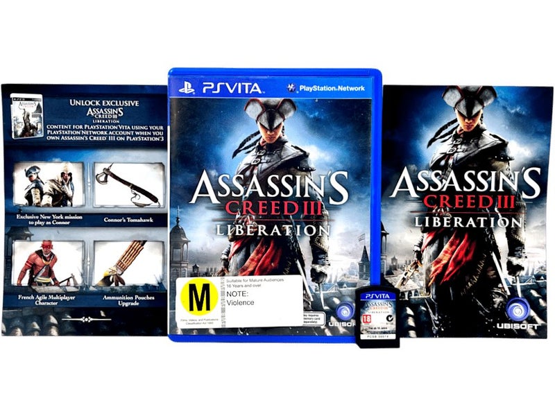 Assassin's Creed III Liberation (PS Vita - NZ PRINT) *MINT COMPLETE* Carousel 1