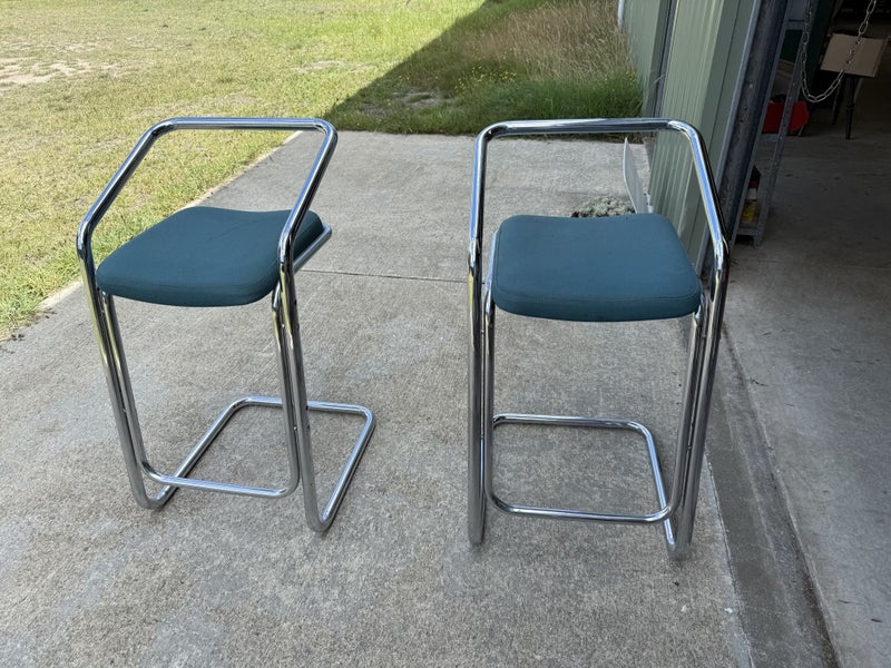 Matching Chrome Frame Bar Stools Carousel 1