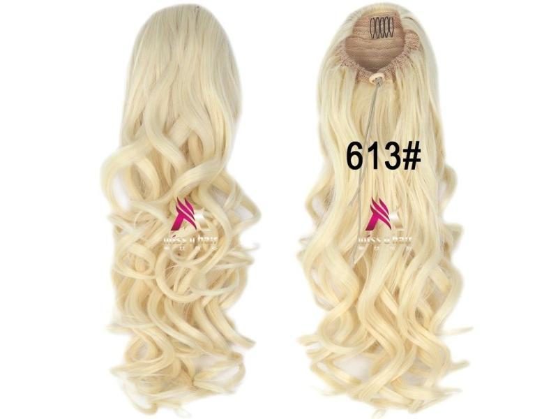 Miss U Hair 20" 50cm 150g Women Long Curly Ponytails Clip In On Hair Extension Carousel 1