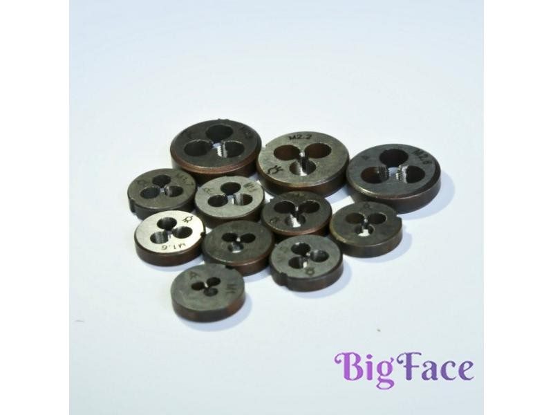 11PCS/Set Mini 9Sicr Made Manual Dies M1-M2.6 Manual Threading Tools For Hand Carousel 1