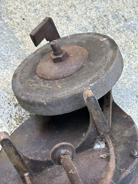 Vintage Bench Mounted Hand Grinder Carousel 1