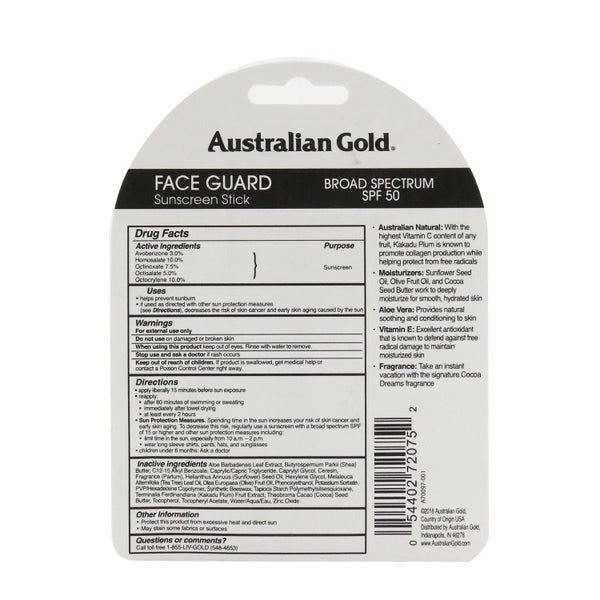 Australian Gold Face Guard Sunscreen Stick SPF 50 14g/0.5oz Carousel 2