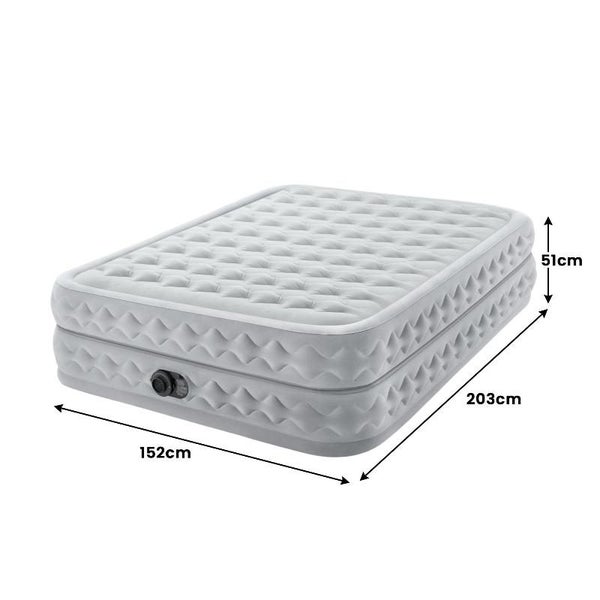 Intex Dura Beam Deluxe Supreme Air Flow Mattress Queen Carousel 2
