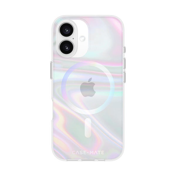 Case-Mate Soap Bubble MagSafe CaseFor iPhone 16 - Iridescent Carousel 1