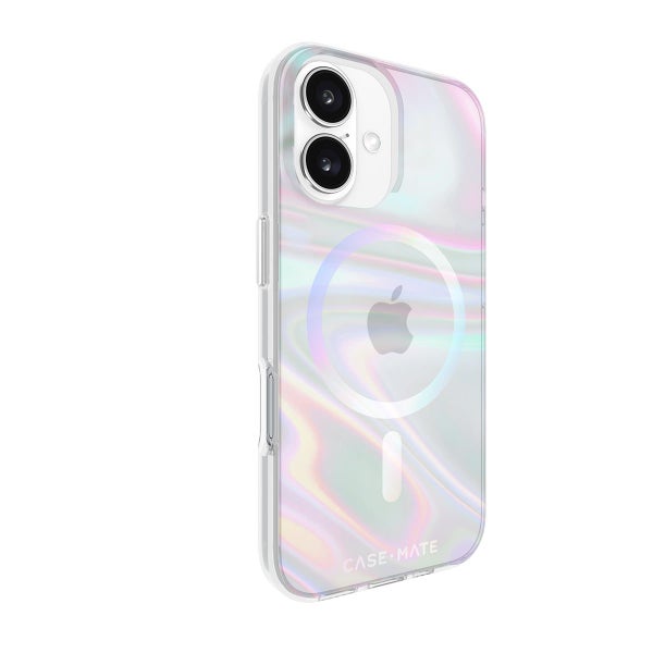 Case-Mate Soap Bubble MagSafe CaseFor iPhone 16 - Iridescent Carousel 2