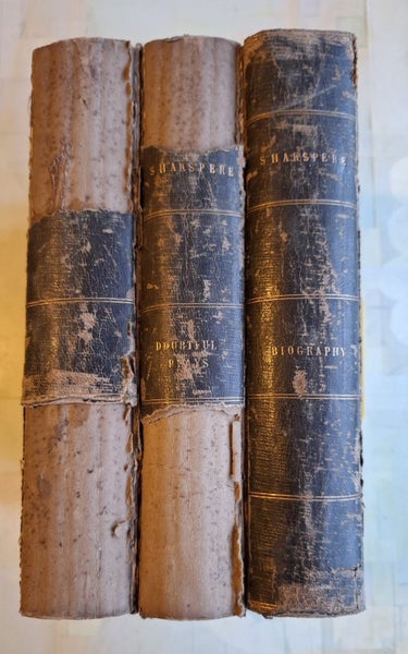 Three deliciously old Shakespeare volumes - published 1842 Carousel 1