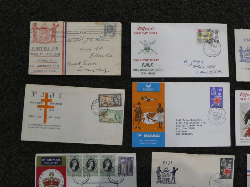 Old Fiji FDC collection-$1res Carousel 2