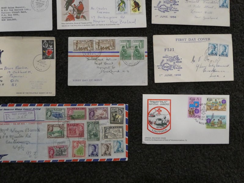 Old Fiji FDC collection-$1res Carousel 5