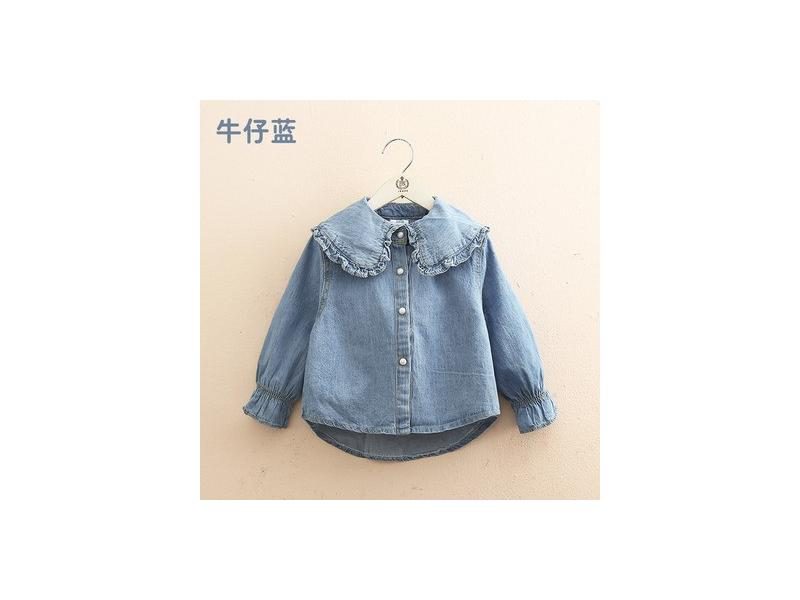 New Spring Autumn 2 3 4 5 6 8 10 Years Children Clothing Turn-Down Neck Long Carousel 1