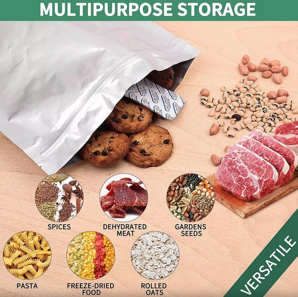 ** ZeroPak Mylar Bags Standup Pouch with Zip Lock 30cm x 40cm x 5cm – 25 Pack ** Carousel 2