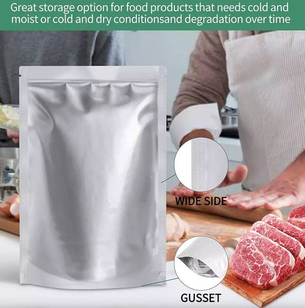 ** ZeroPak Mylar Bags Standup Pouch with Zip Lock 30cm x 40cm x 5cm – 25 Pack ** Carousel 5