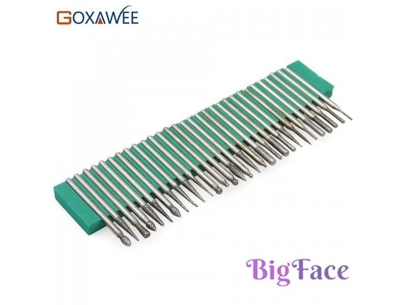 42pcs Dremel Accessories Rotary Tools 30pcs Diamond Burs 12pcs Diamond Saw Carousel 1