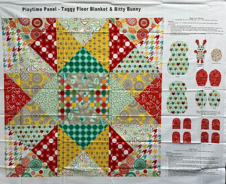 Modern Tyke Quilt Fabric Carousel 1