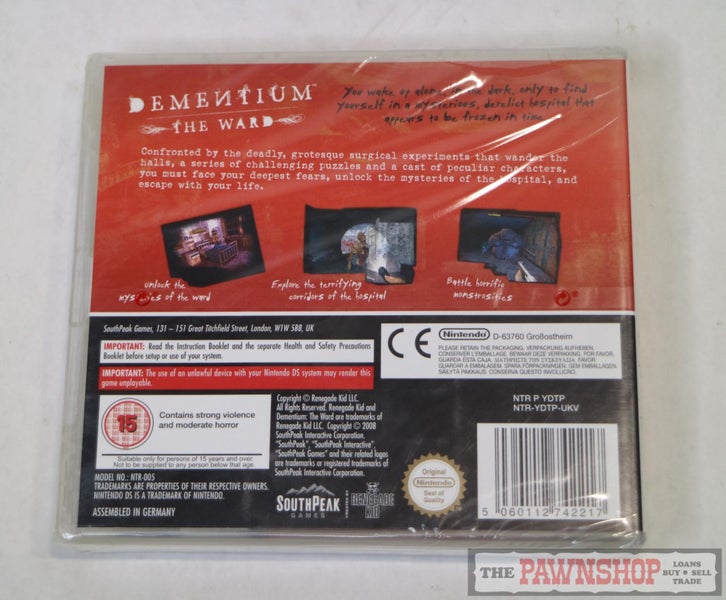 Dementium: The Ward Nintendo DS Game Carousel 2