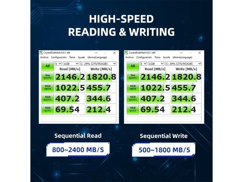 KingSpec M.2 NVMW SSD 128gb 256gb 512gb M2 SSD 1TB 2TB Pcie NVMe 2280 PCIE SSD Carousel 1