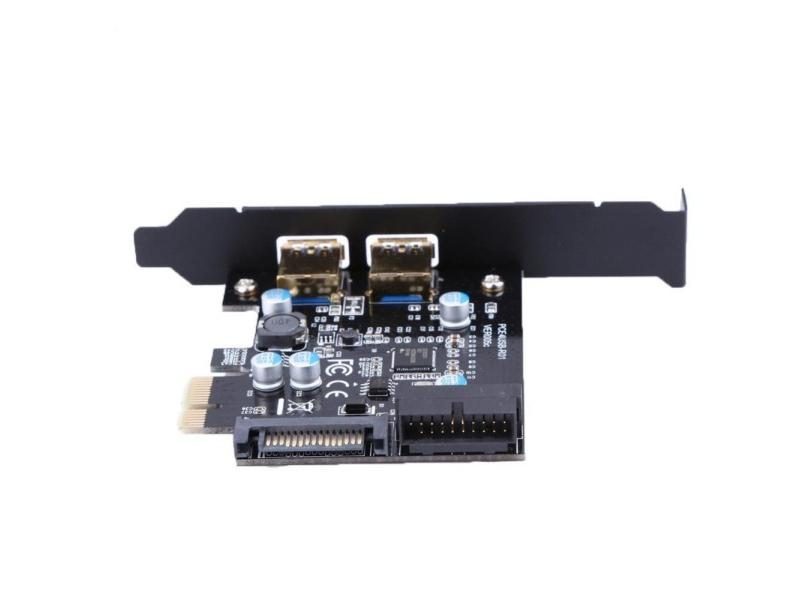 USB 3.0 To PCI-E 2 Port 19-Pin Power Connector For Desktops PC Carousel 1