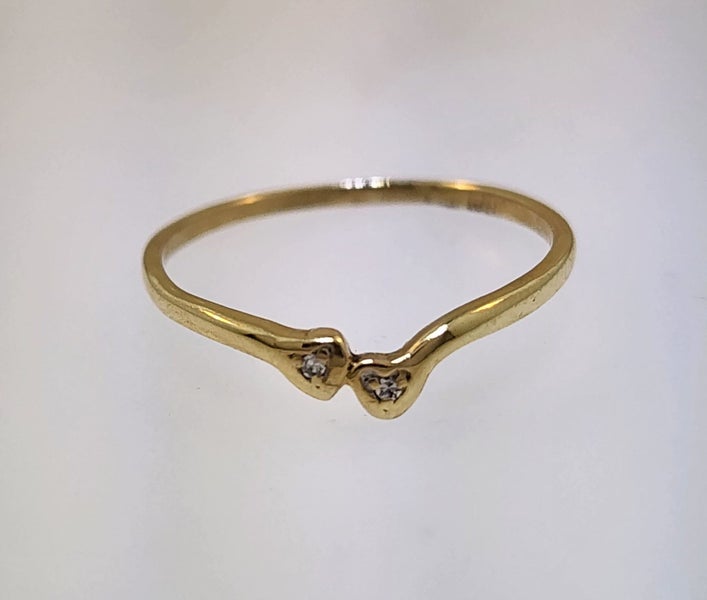 Yellow Gold 2 Diamond Ring Carousel 1