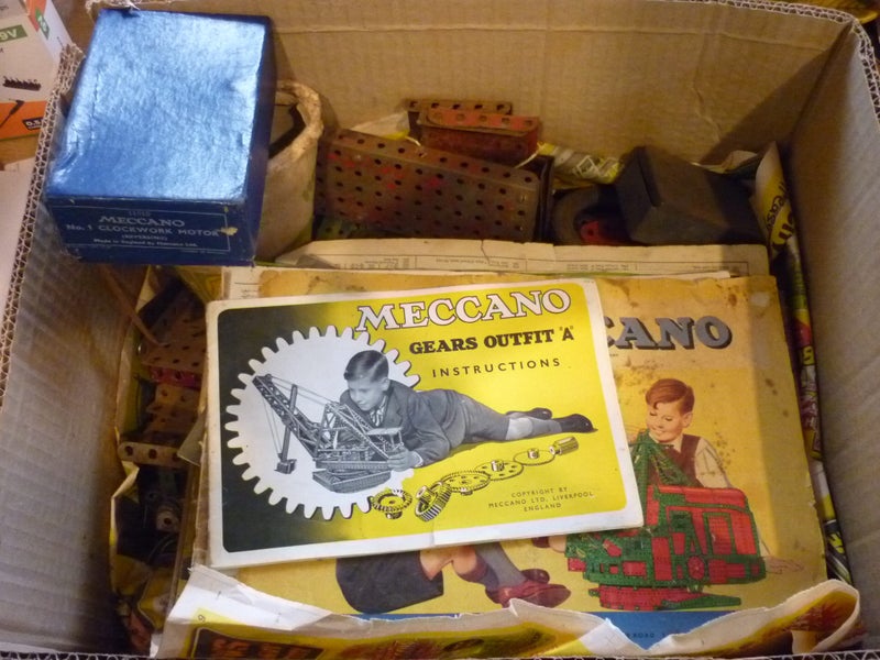 MECCANO ASSORTED LOT + MOTOR Carousel 1