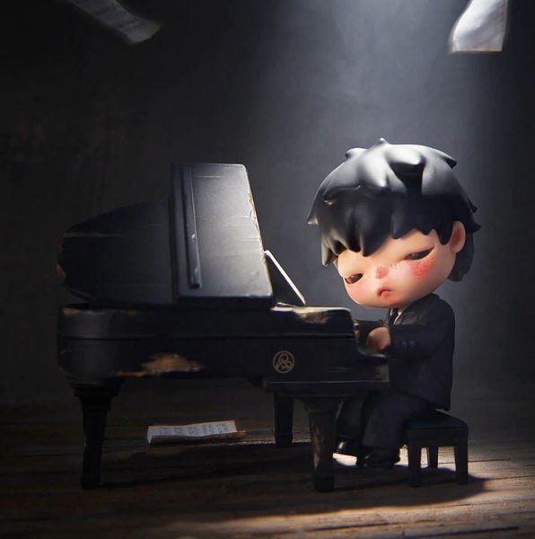 POP MART Hirono The Pianist Limited Edition Figure Carousel 2