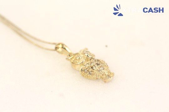 Sterling Silver Necklace With Owl Pendant Carousel 1