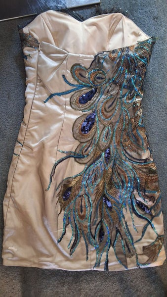 CORSET LIKE DRESS WITH SEQUENCE AND MULTI PATTERN'S Carousel 2