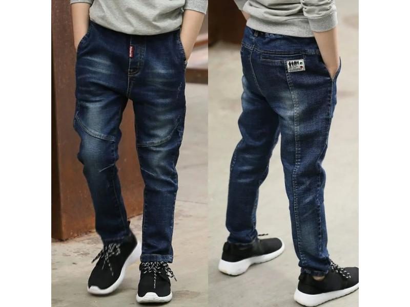 IENENS Boy Girls 4-13 Years Skinny Jeans Elastic Waist Pants Carousel 1