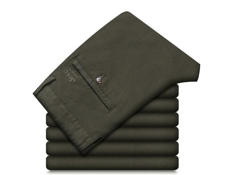 Mens Casual Cotton Cargo Pants Black Big Size 34-42 Carousel 1