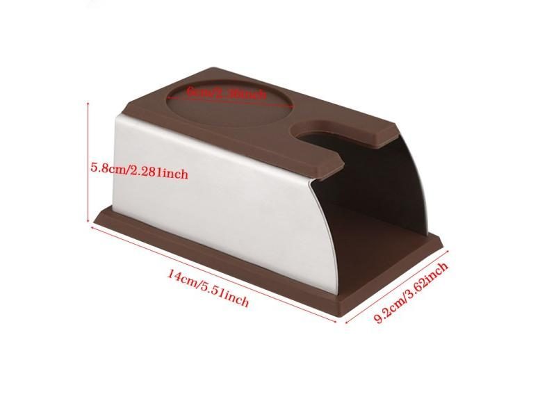 Stainless Steel Silicone Espresso Coffee Tamper Stand Barista Tool Tamping Carousel 1