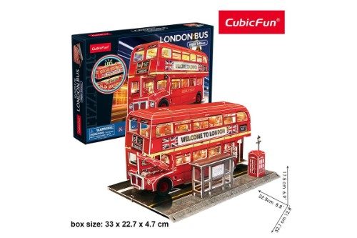 3D Puzzle - Cubic Fun London Bus Carousel 3
