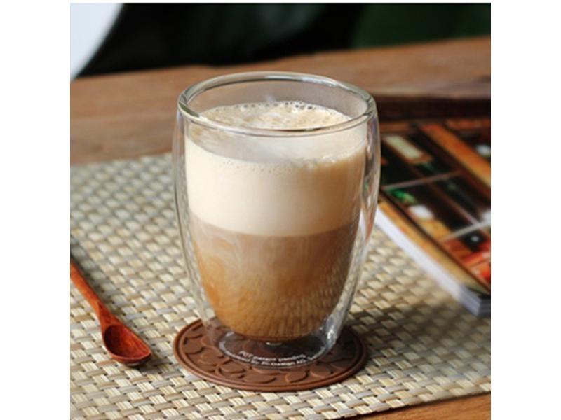 Double Coffee Mugs With The Handle Mugs Drinking Insulation Double Wall Glass Carousel 1