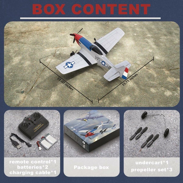 RC Plane for Beginners P51 Remote Control Airplane Carousel 8