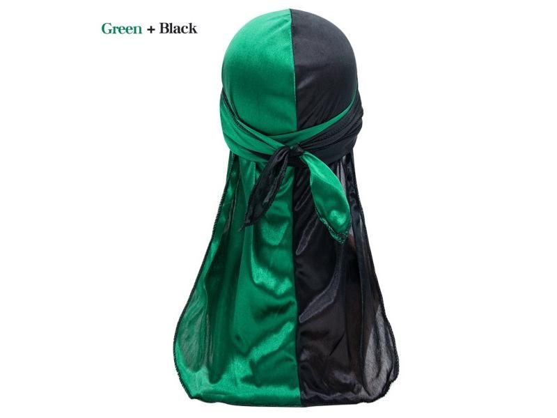 Silky Durag Pirate Cap Long Tail Headwraps For Men And Women Silky Durag Hip Carousel 1