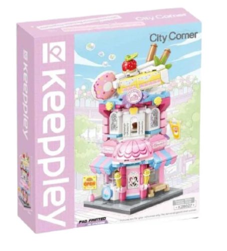 Building Block Set - Keeppley City Corner Sugary Mille-feuille Shop Carousel 1