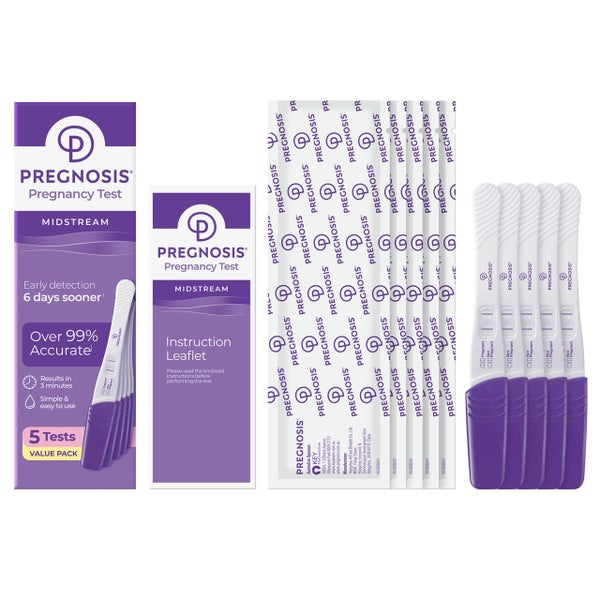 Pregnosis Midstream 5 Pregnancy Tests Carousel 3